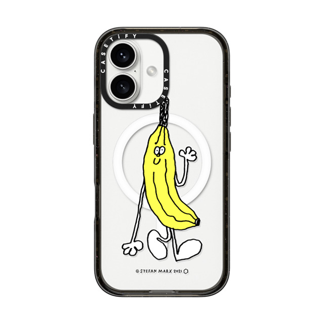 A-GENT TOKYO x CASETiFY iPhone 16 ケース Fruit,Cartoon ブラック インパクトケース MagSafe対応 Stefan Marx- Banana (Black Outline) Father's Day A-GENT TOKYO x CASETiFY iPhone 16 ケース Fruit,Cartoon ブラック インパクトケース MagSafe対応 Stefan Marx- Banana (Black Outline) Father's Day