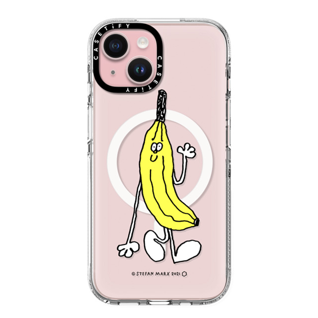 A-GENT TOKYO x CASETiFY iPhone 15 ケース Fruit,Cartoon クリア クリア ケース MagSafe対応 Stefan Marx- Banana (Black Outline) Father's Day A-GENT TOKYO x CASETiFY iPhone 15 ケース Fruit,Cartoon クリア クリア ケース MagSafe対応 Stefan Marx- Banana (Black Outline) Father's Day