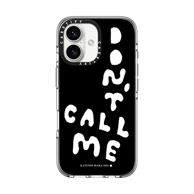 A-GENT TOKYO x CASETiFY iPhone 16 Case Quote,Typography Clear Clear Case MagSafe Compatible Stefan Marx- Don't Call Me (Black) Mother's Day A-GENT TOKYO x CASETiFY iPhone 16 Case Quote,Typography Clear Clear Case MagSafe Compatible Stefan Marx- Don't Call Me (Black) Mother's Day