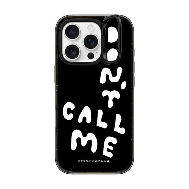 A-GENT TOKYO x CASETiFY iPhone 16 Pro ケース Quote,Typography ブラック インパクトリングスタンドケース MagSafe対応 Stefan Marx- Don't Call Me (Black) Father's Day A-GENT TOKYO x CASETiFY iPhone 16 Pro ケース Quote,Typography ブラック インパクトリングスタンドケース MagSafe対応 Stefan Marx- Don't Call Me (Black) Father's Day