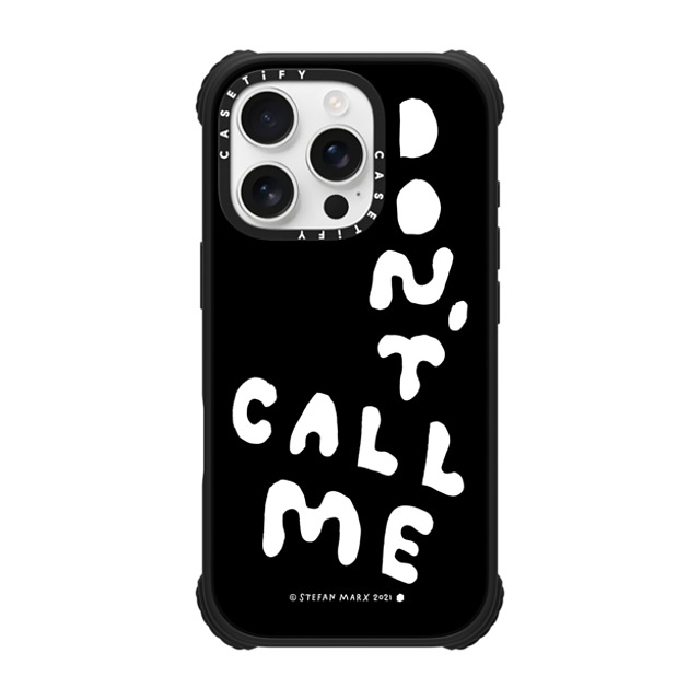 A-GENT TOKYO x CASETiFY iPhone 16 Pro Case Matte Black ウルトラ インパクトケース MagSafe 対応 Stefan Marx- Don't Call Me (Black) A-GENT TOKYO x CASETiFY iPhone 16 Pro Case Matte Black ウルトラ インパクトケース MagSafe 対応 Stefan Marx- Don't Call Me (Black)