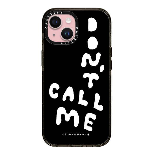 A-GENT TOKYO x CASETiFY iPhone 15 Case Quote,Typography Black Impact Case MagSafe Compatible Stefan Marx- Don't Call Me (Black) Mother's Day A-GENT TOKYO x CASETiFY iPhone 15 Case Quote,Typography Black Impact Case MagSafe Compatible Stefan Marx- Don't Call Me (Black) Mother's Day