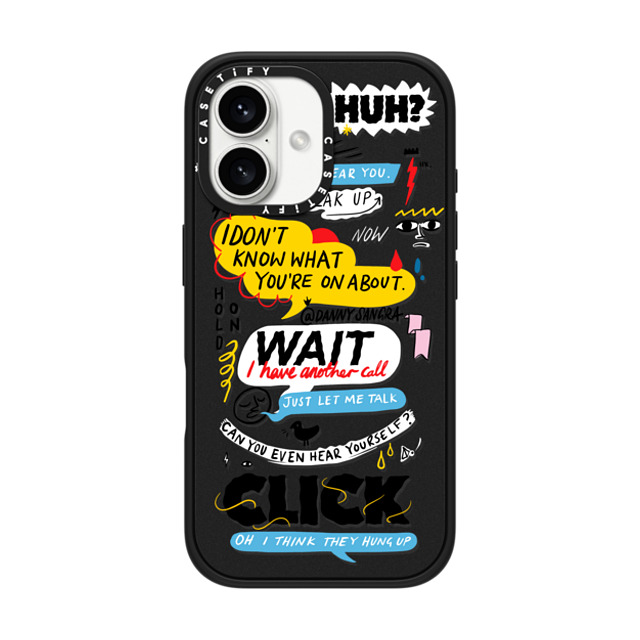 A-GENT TOKYO x CASETiFY iPhone 16 ケース マットブラック インパクトケース MagSafe対応 Danny Sangra- Conversation