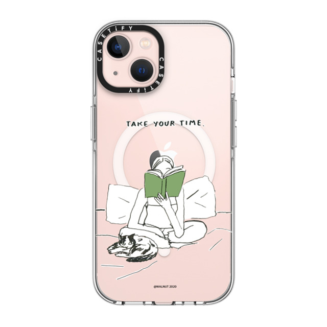 A-GENT TOKYO x CASETiFY iPhone 13 Case Quote,Typography Clear Clear Case MagSafe Compatible WALNUT- Take Your Time Mother's Day A-GENT TOKYO x CASETiFY iPhone 13 Case Quote,Typography Clear Clear Case MagSafe Compatible WALNUT- Take Your Time Mother's Day