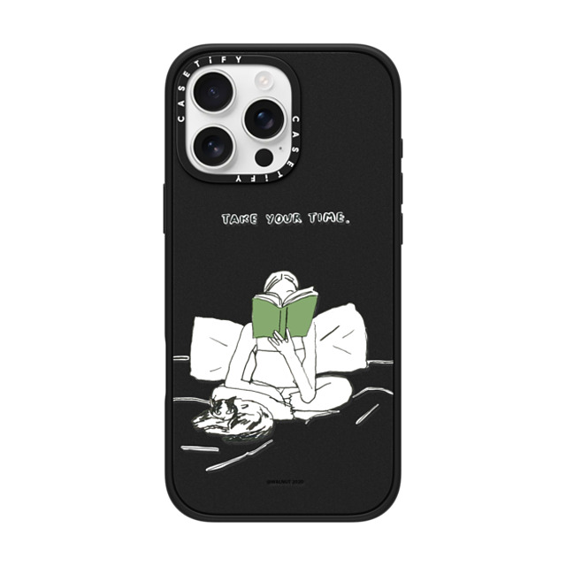 A-GENT TOKYO x CASETiFY iPhone 16 Pro Max Case Quote,Typography Matte Black Impact Case MagSafe Compatible WALNUT- Take Your Time Back to School A-GENT TOKYO x CASETiFY iPhone 16 Pro Max Case Quote,Typography Matte Black Impact Case MagSafe Compatible WALNUT- Take Your Time Back to School