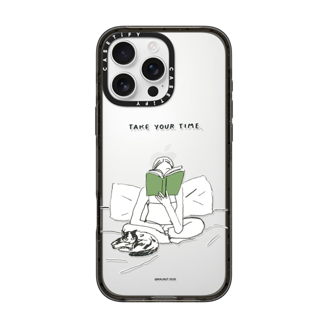 A-GENT TOKYO x CASETiFY iPhone 16 Pro Max ケース Quote,Typography ブラック インパクトケース WALNUT- Take Your Time Father's Day A-GENT TOKYO x CASETiFY iPhone 16 Pro Max ケース Quote,Typography ブラック インパクトケース WALNUT- Take Your Time Father's Day