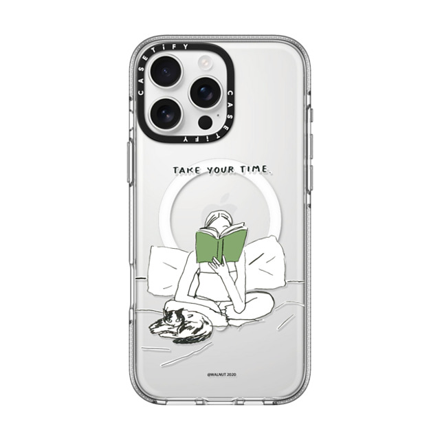 A-GENT TOKYO x CASETiFY iPhone 16 Pro Max Case Quote,Typography クリア クリア ケース MagSafe対応 WALNUT- Take Your Time Back to School A-GENT TOKYO x CASETiFY iPhone 16 Pro Max Case Quote,Typography クリア クリア ケース MagSafe対応 WALNUT- Take Your Time Back to School