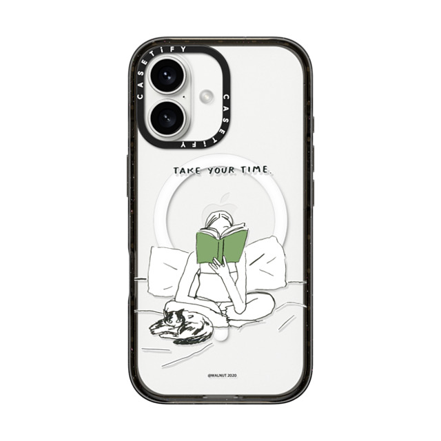 A-GENT TOKYO x CASETiFY iPhone 16 Case Quote,Typography Black Impact Case MagSafe Compatible WALNUT- Take Your Time Back to School A-GENT TOKYO x CASETiFY iPhone 16 Case Quote,Typography Black Impact Case MagSafe Compatible WALNUT- Take Your Time Back to School