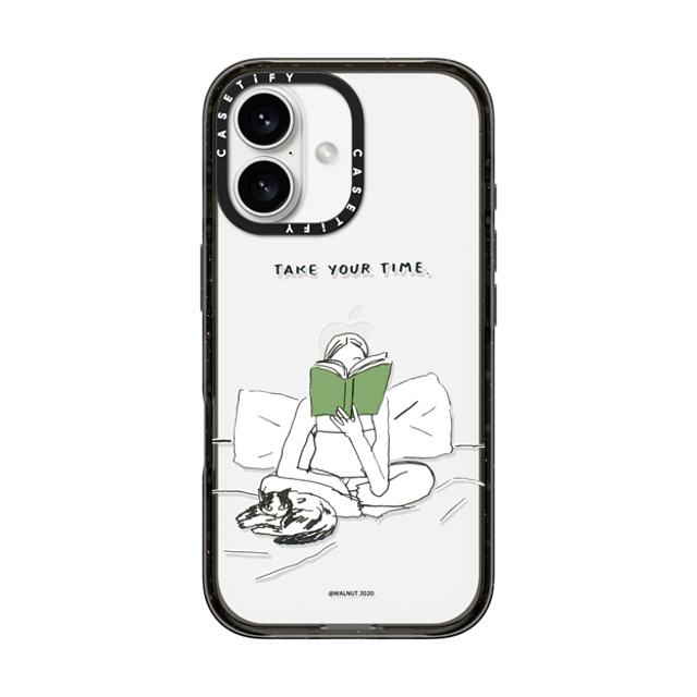 A-GENT TOKYO x CASETiFY iPhone 16 Case Quote,Typography Black インパクトケース WALNUT- Take Your Time Mother's Day A-GENT TOKYO x CASETiFY iPhone 16 Case Quote,Typography Black インパクトケース WALNUT- Take Your Time Mother's Day