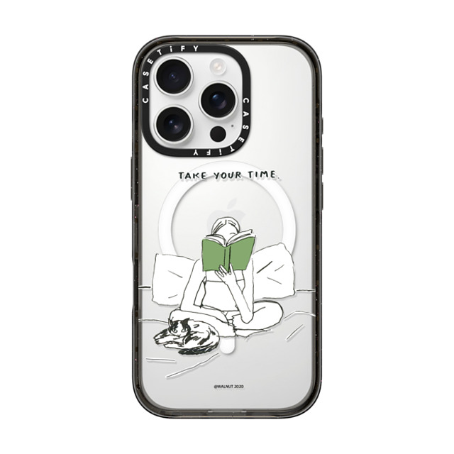 A-GENT TOKYO x CASETiFY iPhone 16 Pro Case Quote,Typography Black Impact Case MagSafe Compatible WALNUT- Take Your Time Mother's Day A-GENT TOKYO x CASETiFY iPhone 16 Pro Case Quote,Typography Black Impact Case MagSafe Compatible WALNUT- Take Your Time Mother's Day