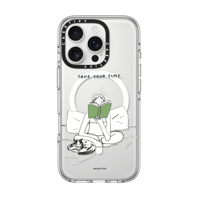A-GENT TOKYO x CASETiFY iPhone 16 Pro Case Quote,Typography クリア クリア ケース MagSafe対応 WALNUT- Take Your Time Back to School A-GENT TOKYO x CASETiFY iPhone 16 Pro Case Quote,Typography クリア クリア ケース MagSafe対応 WALNUT- Take Your Time Back to School
