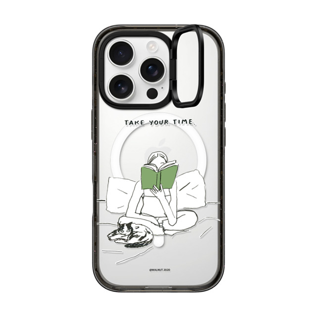 A-GENT TOKYO x CASETiFY iPhone 16 Pro Case Quote,Typography Black インパクトリングスタンドケース MagSafe対応 WALNUT- Take Your Time Mother's Day A-GENT TOKYO x CASETiFY iPhone 16 Pro Case Quote,Typography Black インパクトリングスタンドケース MagSafe対応 WALNUT- Take Your Time Mother's Day
