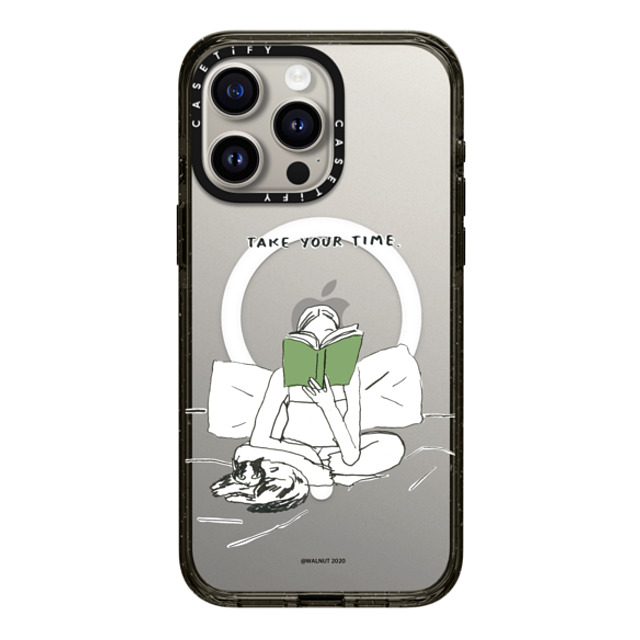 A-GENT TOKYO x CASETiFY iPhone 15 Pro Max Case Quote,Typography Black Impact Case MagSafe Compatible WALNUT- Take Your Time Back to School A-GENT TOKYO x CASETiFY iPhone 15 Pro Max Case Quote,Typography Black Impact Case MagSafe Compatible WALNUT- Take Your Time Back to School
