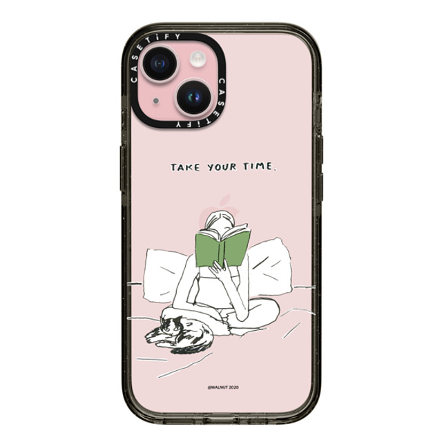 A-GENT TOKYO x CASETiFY iPhone 15 ケース Quote,Typography ブラック インパクトケース WALNUT- Take Your Time Father's Day A-GENT TOKYO x CASETiFY iPhone 15 ケース Quote,Typography ブラック インパクトケース WALNUT- Take Your Time Father's Day