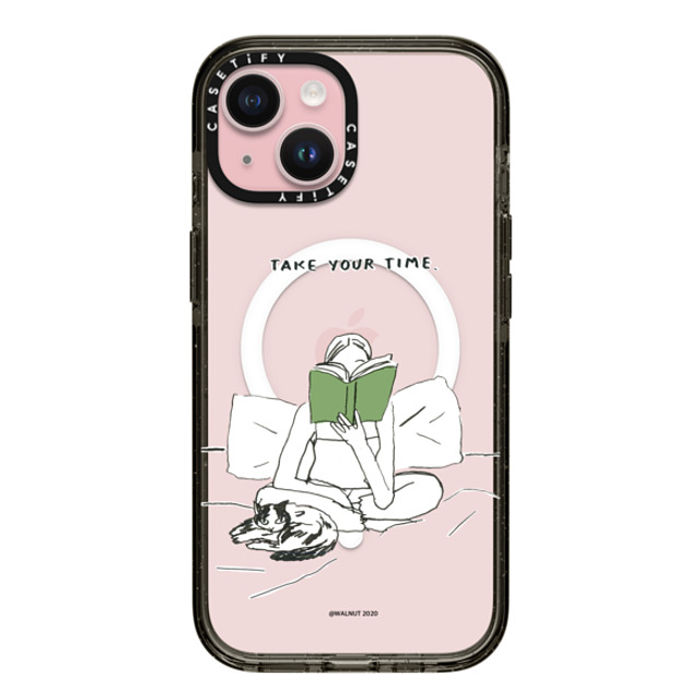 A-GENT TOKYO x CASETiFY iPhone 15 Case Quote,Typography Black Impact Case MagSafe Compatible WALNUT- Take Your Time Back to School A-GENT TOKYO x CASETiFY iPhone 15 Case Quote,Typography Black Impact Case MagSafe Compatible WALNUT- Take Your Time Back to School