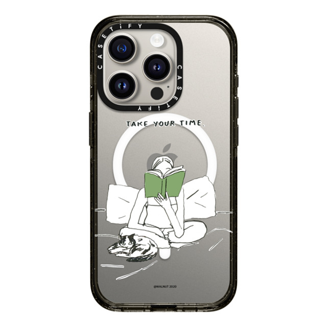 A-GENT TOKYO x CASETiFY iPhone 15 Pro Case Quote,Typography Black Impact Case MagSafe Compatible WALNUT- Take Your Time Back to School A-GENT TOKYO x CASETiFY iPhone 15 Pro Case Quote,Typography Black Impact Case MagSafe Compatible WALNUT- Take Your Time Back to School