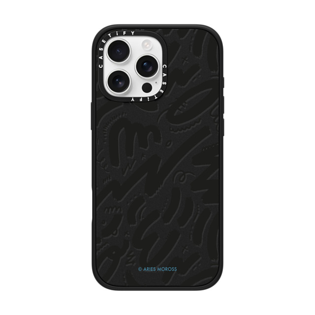 A-GENT TOKYO x CASETiFY iPhone 16 Pro Max Case Geometric,Line Art Matte Black Impact Case MagSafe Compatible Aries Moross- Brush Father's Day A-GENT TOKYO x CASETiFY iPhone 16 Pro Max Case Geometric,Line Art Matte Black Impact Case MagSafe Compatible Aries Moross- Brush Father's Day