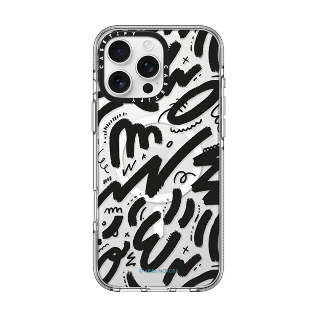 A-GENT TOKYO x CASETiFY iPhone 16 Pro Max Case Geometric,Line Art クリア クリア ケース MagSafe対応 Aries Moross- Brush Father's Day A-GENT TOKYO x CASETiFY iPhone 16 Pro Max Case Geometric,Line Art クリア クリア ケース MagSafe対応 Aries Moross- Brush Father's Day