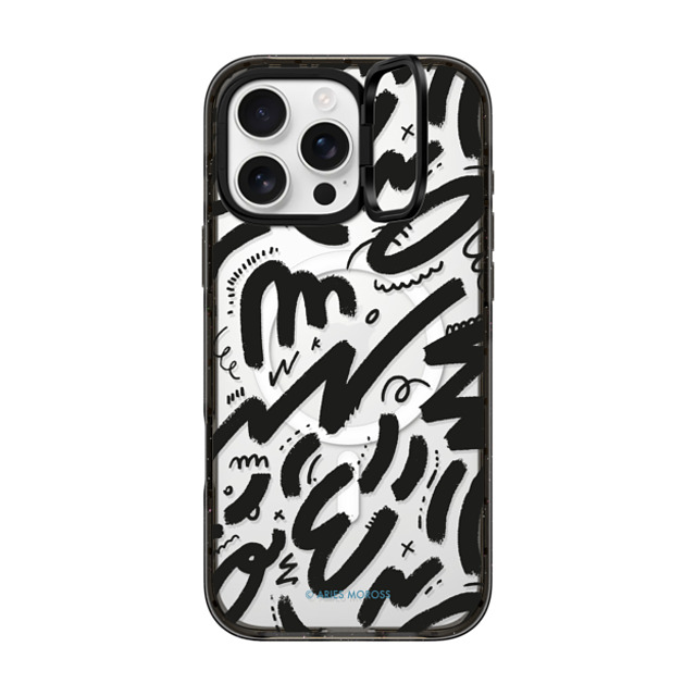 A-GENT TOKYO x CASETiFY iPhone 16 Pro Max Case Geometric,Line Art Black インパクトリングスタンドケース MagSafe対応 Aries Moross- Brush Father's Day A-GENT TOKYO x CASETiFY iPhone 16 Pro Max Case Geometric,Line Art Black インパクトリングスタンドケース MagSafe対応 Aries Moross- Brush Father's Day