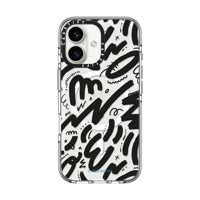 A-GENT TOKYO x CASETiFY iPhone 16 Case Geometric,Line Art クリア クリア ケース MagSafe対応 Aries Moross- Brush Father's Day A-GENT TOKYO x CASETiFY iPhone 16 Case Geometric,Line Art クリア クリア ケース MagSafe対応 Aries Moross- Brush Father's Day