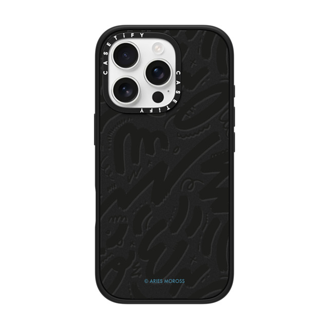 A-GENT TOKYO x CASETiFY iPhone 16 Pro Case Geometric,Line Art Matte Black Impact Case MagSafe Compatible Aries Moross- Brush Father's Day A-GENT TOKYO x CASETiFY iPhone 16 Pro Case Geometric,Line Art Matte Black Impact Case MagSafe Compatible Aries Moross- Brush Father's Day