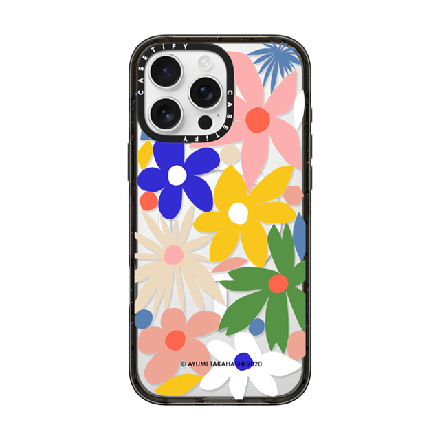 A-GENT TOKYO x CASETiFY iPhone 16 Pro Max Case Floral Black Impact Case MagSafe Compatible Ayumi Takahashi- Big Flowers Mother's Day A-GENT TOKYO x CASETiFY iPhone 16 Pro Max Case Floral Black Impact Case MagSafe Compatible Ayumi Takahashi- Big Flowers Mother's Day