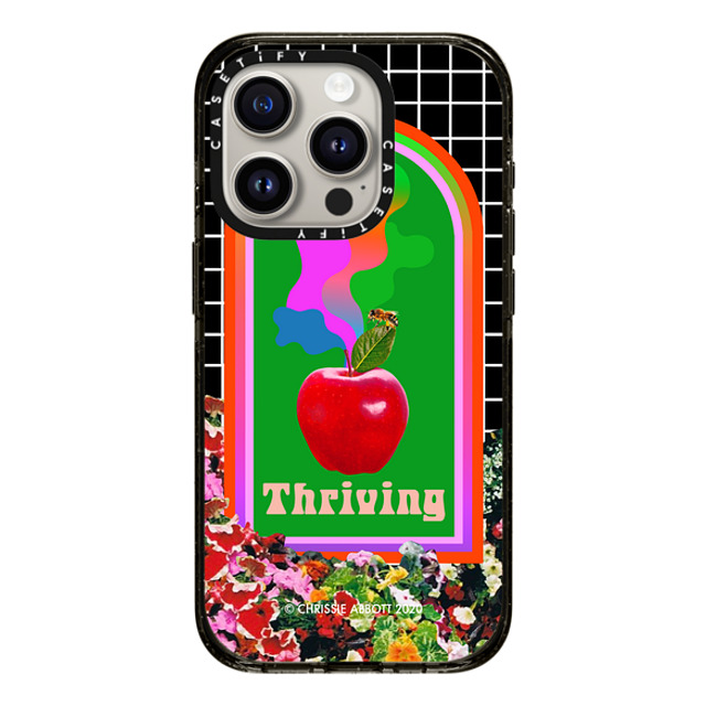 A-GENT TOKYO x CASETiFY iPhone 15 Pro Case Black Impact Case MagSafe Compatible Chrissie Abbott- Thriving A-GENT TOKYO x CASETiFY iPhone 15 Pro Case Black Impact Case MagSafe Compatible Chrissie Abbott- Thriving