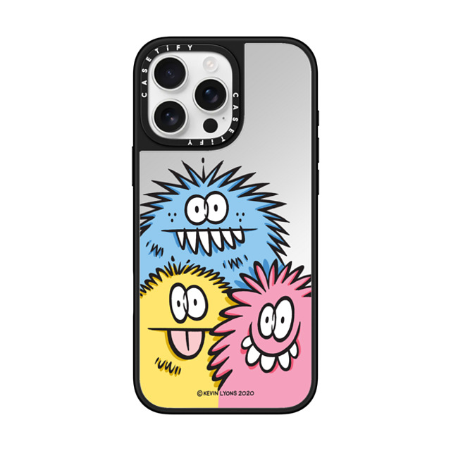 A-GENT TOKYO x CASETiFY iPhone 16 Pro Max ケース Cartoon,Geometric Silver on Black ミラーケース MagSafe対応 Kevin Lyons- 3 Corner Monsters Back to School A-GENT TOKYO x CASETiFY iPhone 16 Pro Max ケース Cartoon,Geometric Silver on Black ミラーケース MagSafe対応 Kevin Lyons- 3 Corner Monsters Back to School