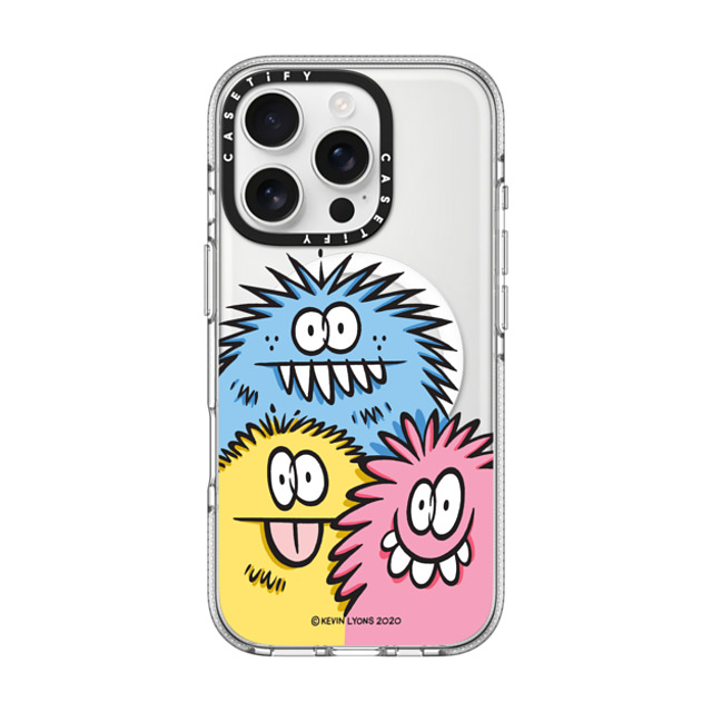 A-GENT TOKYO x CASETiFY iPhone 16 Pro ケース Cartoon,Geometric クリア クリア ケース MagSafe対応 Kevin Lyons- 3 Corner Monsters Back to School A-GENT TOKYO x CASETiFY iPhone 16 Pro ケース Cartoon,Geometric クリア クリア ケース MagSafe対応 Kevin Lyons- 3 Corner Monsters Back to School