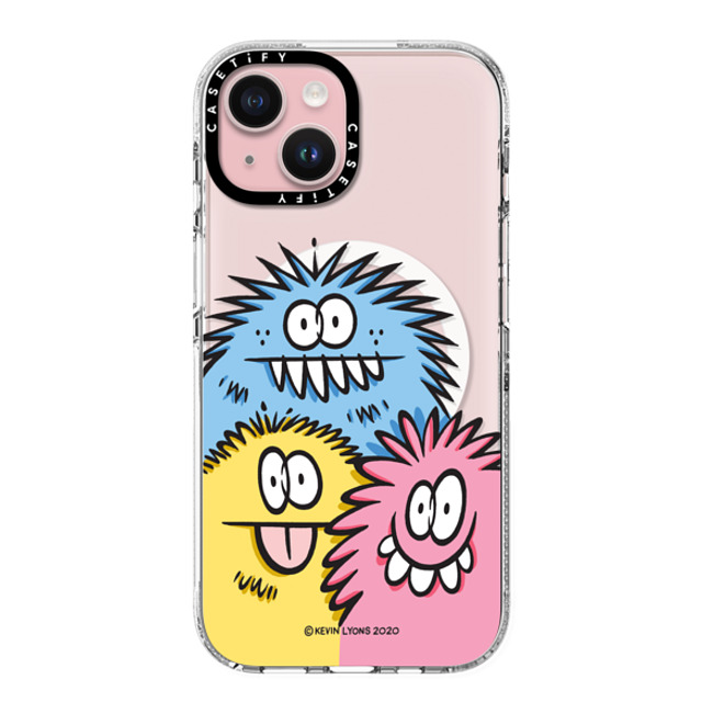 A-GENT TOKYO x CASETiFY iPhone 15 ケース Cartoon,Geometric クリア クリア ケース MagSafe対応 Kevin Lyons- 3 Corner Monsters Back to School A-GENT TOKYO x CASETiFY iPhone 15 ケース Cartoon,Geometric クリア クリア ケース MagSafe対応 Kevin Lyons- 3 Corner Monsters Back to School