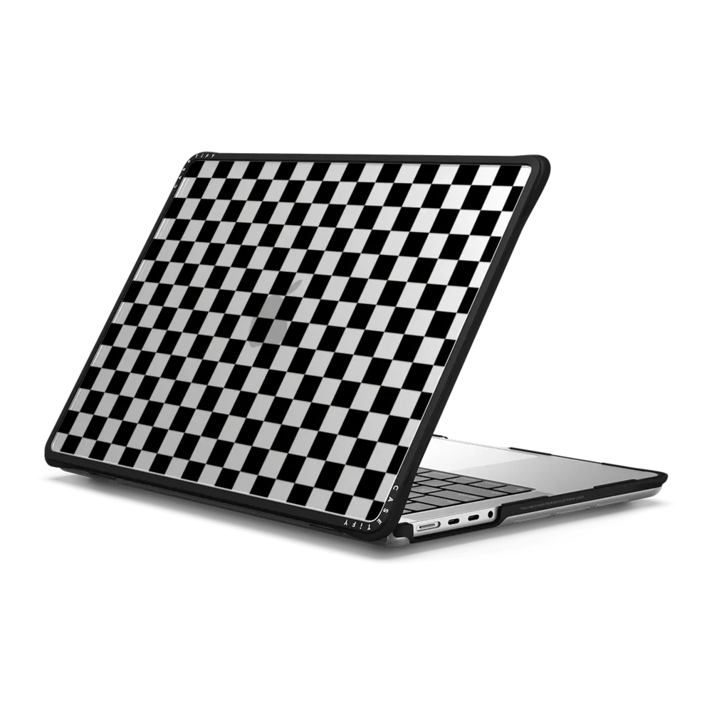 Impact MacBook Pro 14-inch (M1 - M4) Case - Black Checkered Pattern