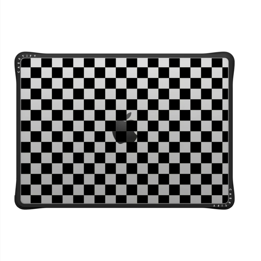 Impact MacBook Pro 14-inch (M1 - M4) Case - Black Checkered Pattern