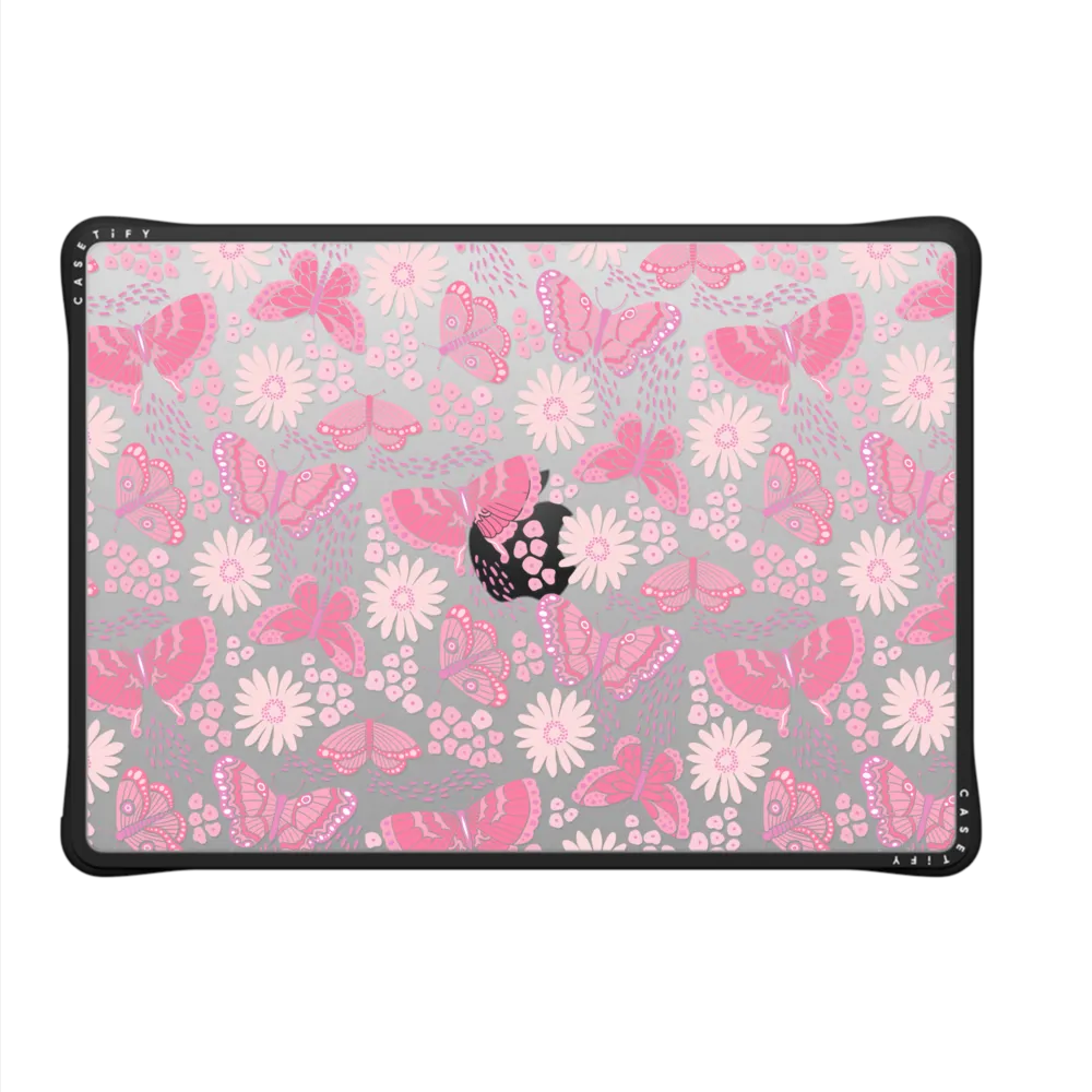 Impact MacBook Pro 14-inch (M1 - M4) Case - Butterfly Garden - Pink