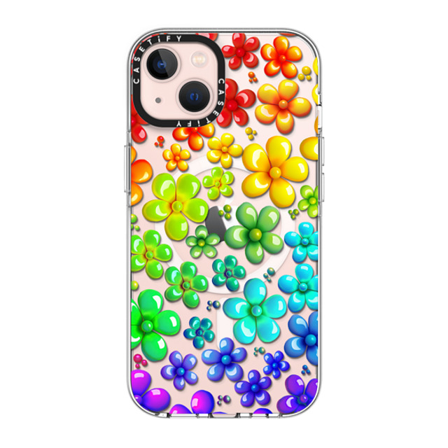 Allison Reich x CASETiFY iPhone 13 Case Floral,Rainbow クリア クリア ケース MagSafe対応 Blooming Balloons Mother's Day Allison Reich x CASETiFY iPhone 13 Case Floral,Rainbow クリア クリア ケース MagSafe対応 Blooming Balloons Mother's Day