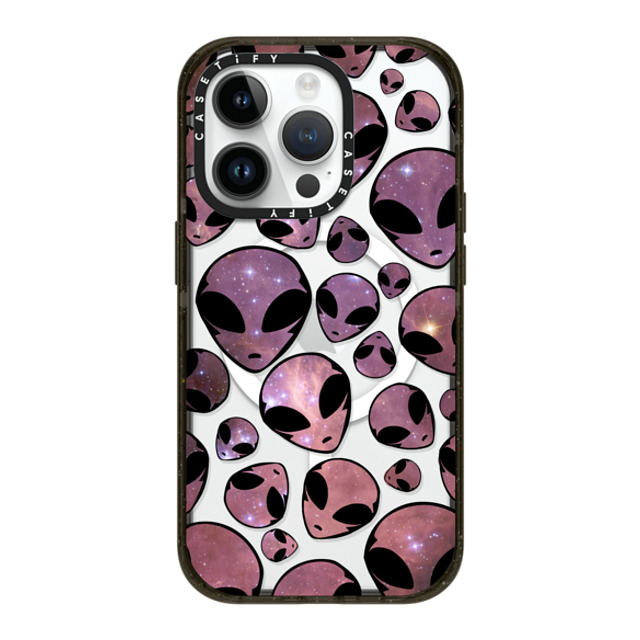 Allison Reich x CASETiFY iPhone 14 Pro ケース ブラック インパクトケース MagSafe対応 Aliens - We Are Not Alone