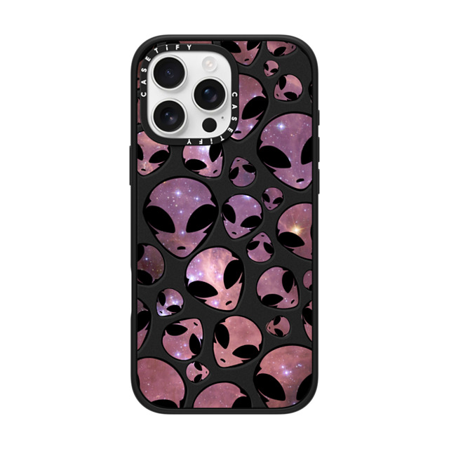 Allison Reich x CASETiFY iPhone 16 Pro Max ケース マットブラック インパクトケース MagSafe対応 Aliens - We Are Not Alone