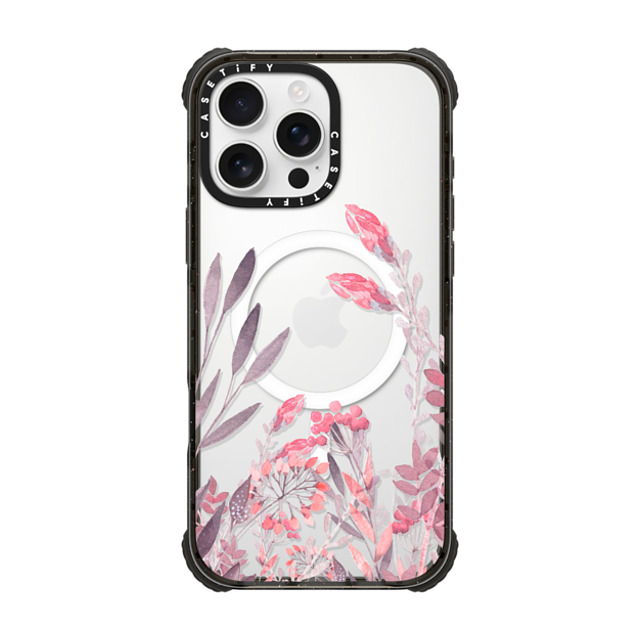 Allison Reich x CASETiFY iPhone 16 Pro Max ケース Floral,Fine Art ブラック ウルトラ インパクトケース MagSafe 対応 Pretty in Pink Father's Day Allison Reich x CASETiFY iPhone 16 Pro Max ケース Floral,Fine Art ブラック ウルトラ インパクトケース MagSafe 対応 Pretty in Pink Father's Day