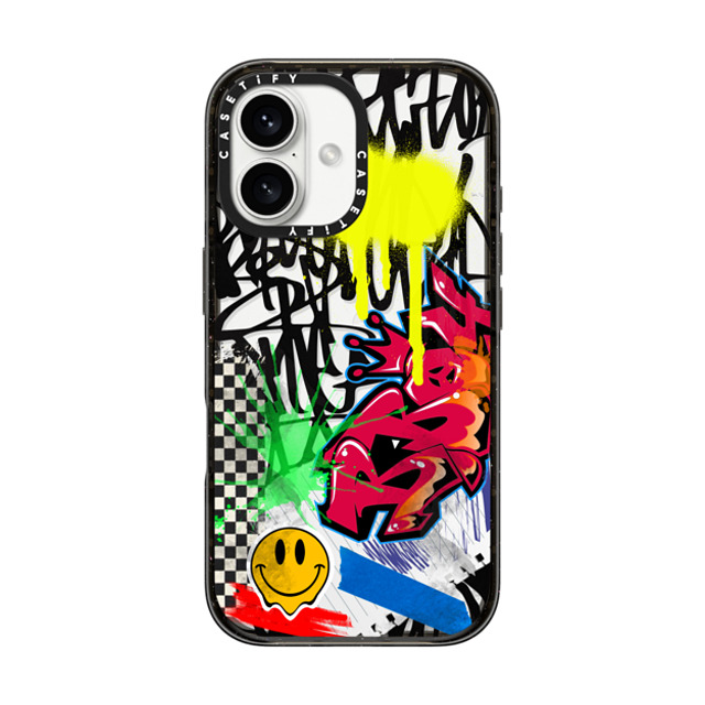 Allison Reich x CASETiFY iPhone 16 Case Street Art Black インパクトケース Graffiti Sticker Grunge Mother's Day Allison Reich x CASETiFY iPhone 16 Case Street Art Black インパクトケース Graffiti Sticker Grunge Mother's Day