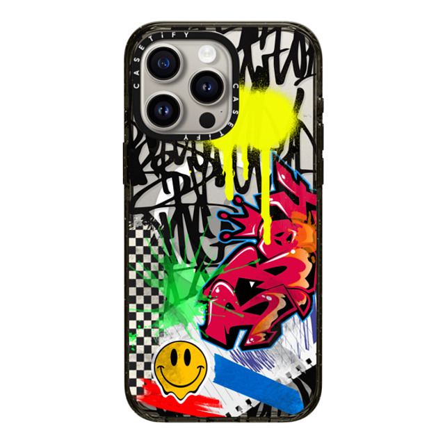 Allison Reich x CASETiFY iPhone 15 Pro Max Case Street Art Black Impact Case MagSafe Compatible Graffiti Sticker Grunge Back to School Allison Reich x CASETiFY iPhone 15 Pro Max Case Street Art Black Impact Case MagSafe Compatible Graffiti Sticker Grunge Back to School