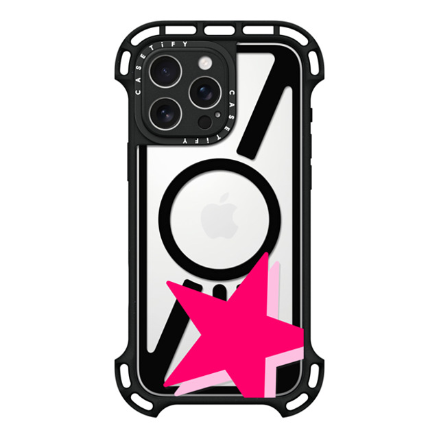 Allison Reich x CASETiFY iPhone 16 Pro Max ケース ブラック ウルトラ バウンスケース MagSafe対応 Be a Star