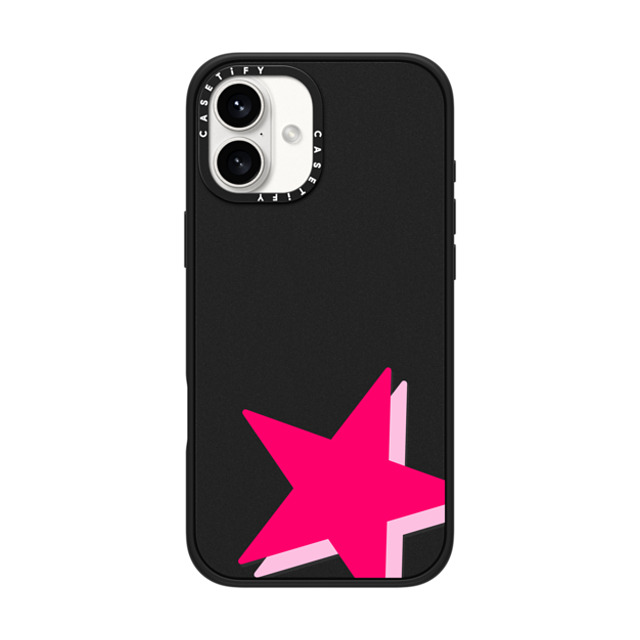 Allison Reich x CASETiFY iPhone 16 Plus Case Matte Black Impact Case Be a Star Allison Reich x CASETiFY iPhone 16 Plus Case Matte Black Impact Case Be a Star