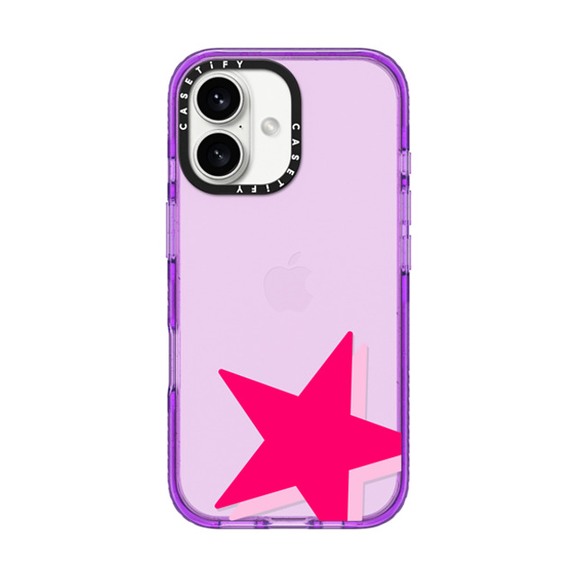 Allison Reich x CASETiFY iPhone 16 Case パープル Impact Case Be a Star Allison Reich x CASETiFY iPhone 16 Case パープル Impact Case Be a Star