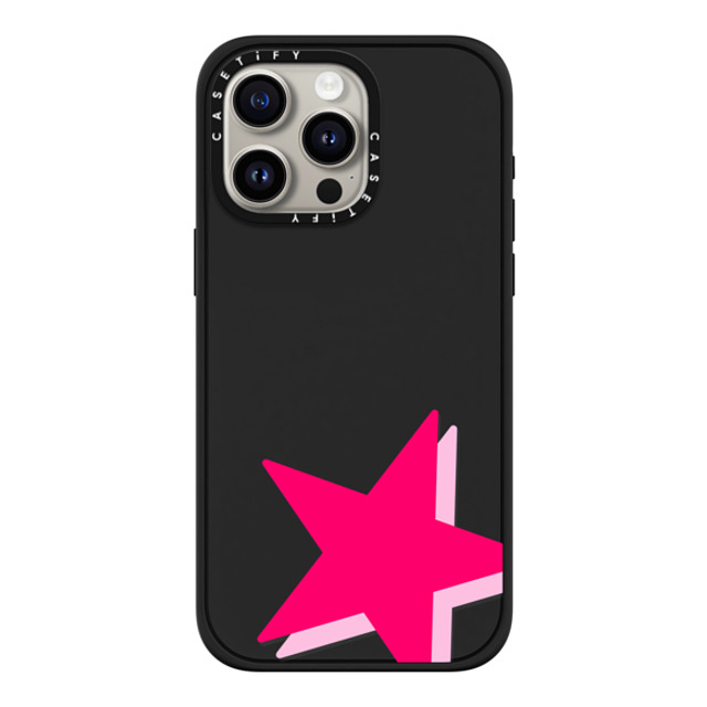 Allison Reich x CASETiFY iPhone 15 Pro Max ケース マットブラック インパクトケース MagSafe対応 Be a Star