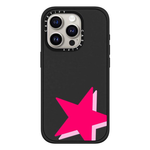 Allison Reich x CASETiFY iPhone 15 Pro ケース マットブラック インパクトケース MagSafe対応 Be a Star