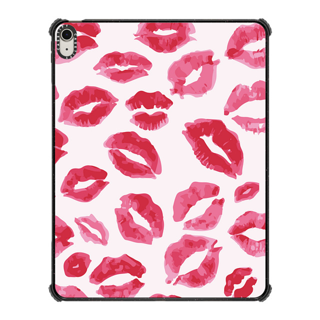 Allison Reich x CASETiFY iPad Air 13-inch (M2/M3) Black iPad インパクト ケース Lipstick Kisses Allison Reich x CASETiFY iPad Air 13-inch (M2/M3) Black iPad インパクト ケース Lipstick Kisses