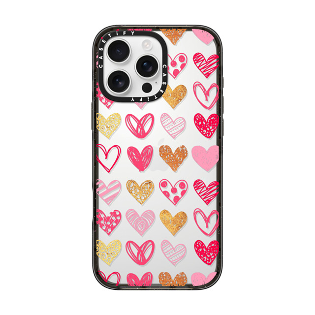 Allison Reich x CASETiFY iPhone 16 Pro Max Case Love,Abstract Black Impact Case Doodle Hearts Father's Day Allison Reich x CASETiFY iPhone 16 Pro Max Case Love,Abstract Black Impact Case Doodle Hearts Father's Day