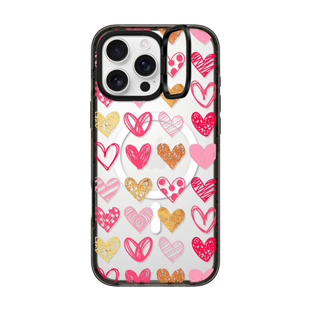 Allison Reich x CASETiFY iPhone 16 Pro Max Case Love,Abstract Black インパクトリングスタンドケース MagSafe対応 Doodle Hearts Father's Day Allison Reich x CASETiFY iPhone 16 Pro Max Case Love,Abstract Black インパクトリングスタンドケース MagSafe対応 Doodle Hearts Father's Day