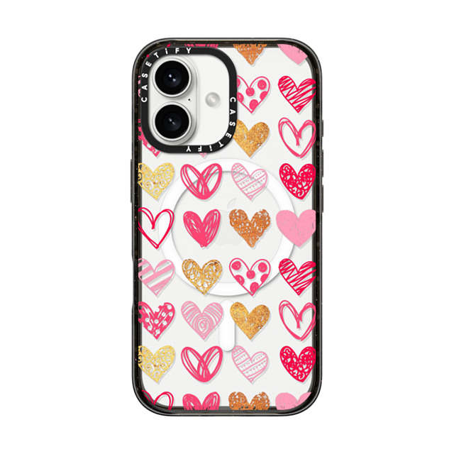Allison Reich x CASETiFY iPhone 16 Case Love,Abstract Black Impact Case MagSafe Compatible Doodle Hearts Father's Day Allison Reich x CASETiFY iPhone 16 Case Love,Abstract Black Impact Case MagSafe Compatible Doodle Hearts Father's Day