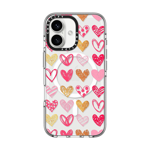 Allison Reich x CASETiFY iPhone 16 Case Love,Abstract Clear Clear Case MagSafe Compatible Doodle Hearts Father's Day Allison Reich x CASETiFY iPhone 16 Case Love,Abstract Clear Clear Case MagSafe Compatible Doodle Hearts Father's Day