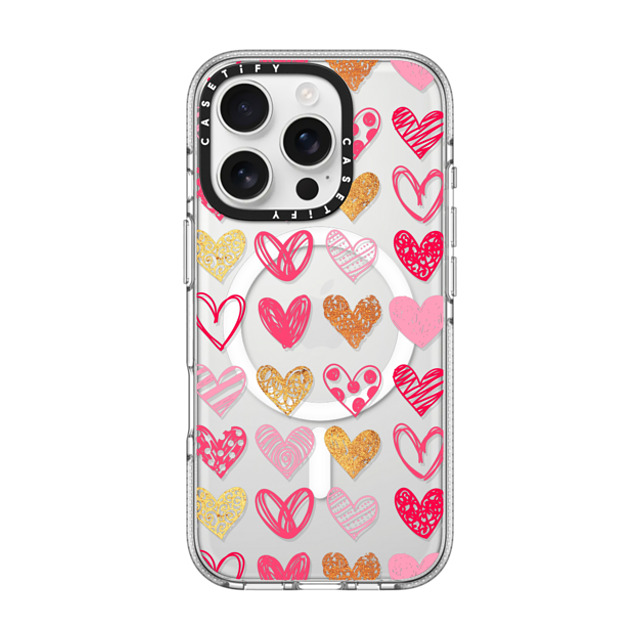 Allison Reich x CASETiFY iPhone 16 Pro Case Love,Abstract Clear Clear Case MagSafe Compatible Doodle Hearts Father's Day Allison Reich x CASETiFY iPhone 16 Pro Case Love,Abstract Clear Clear Case MagSafe Compatible Doodle Hearts Father's Day
